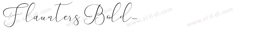 Flaunters Bold字体转换
